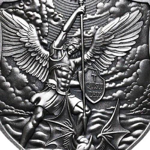 1/2 oz Shield of St. Michael Silver Stacker - Image 3