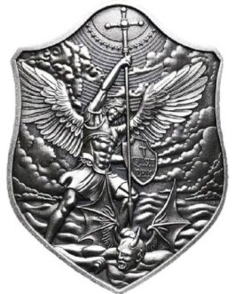 1/2 oz Shield of St. Michael Silver Stacker