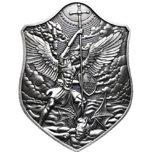 1/2 oz Shield of St. Michael Silver Stacker