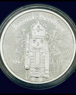 Christmas 2023 Nutcracker 1 Oz Silver Round