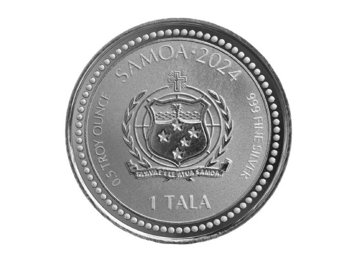 2024 Year of the Dragon Half oz Silver Proof Like coin - Image 3