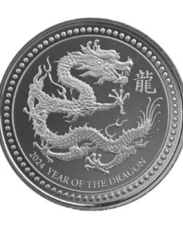 2024 Year of the Dragon Half oz Silver Proof Like coin