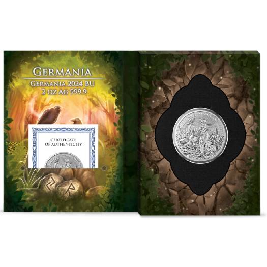 2024 GERMANIA 2 OZ SILVER BU COIN - Image 3