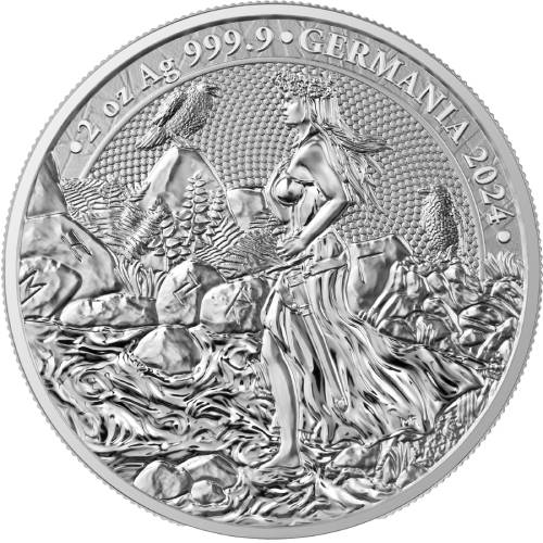 2024 GERMANIA 2 OZ SILVER BU COIN