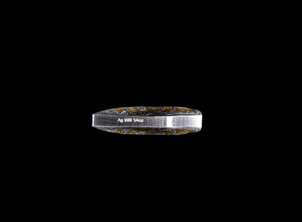 Komsco1/4 oz Arrowhead glided silver bar - Image 2