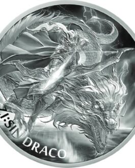 KOMSCO ZI:SIN DRACO DRAGON 1 OZ PURE SILVER BU