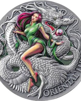 The Dragonology Oriental Lung 2 Oz Ultra High Relief coin