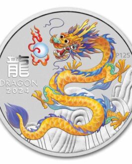 1 oz Silver Lunar Yellow Dragon-ANDA Expo Special Card