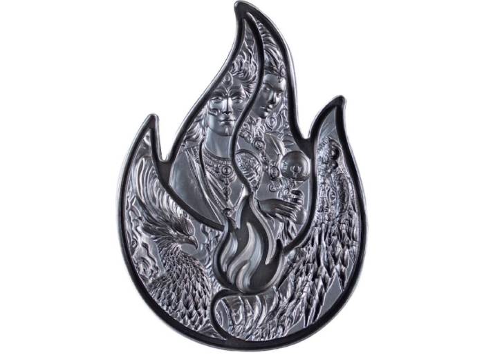 2024 ETERNAL FLAME 2 Oz Silver Stacker - Image 2