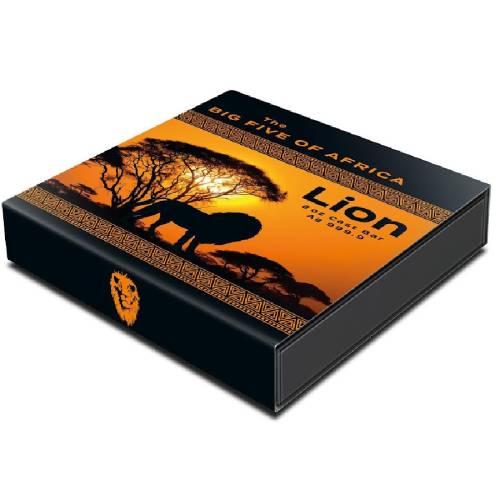 The Big Five Lion 2 Oz Silver Cast Bar - Image 5