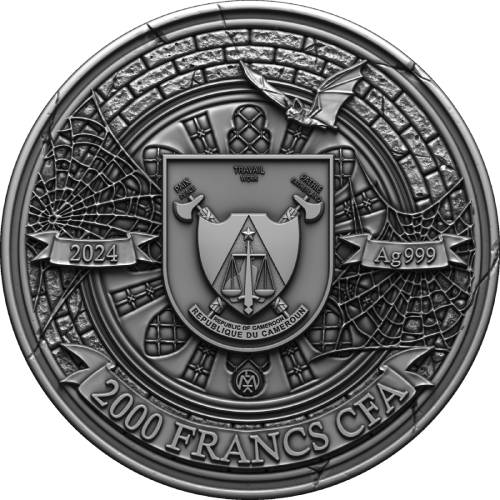 2024 Midnight Seduction 2 Oz High Relief Silver Coin - Image 2