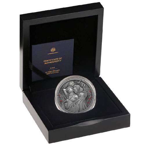 2024 Midnight Seduction 2 Oz High Relief Silver Coin - Image 3