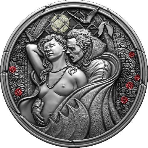 2024 Midnight Seduction 2 Oz High Relief Silver Coin
