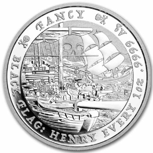 2023 1 oz Silver Black Flag The Fancy BU
