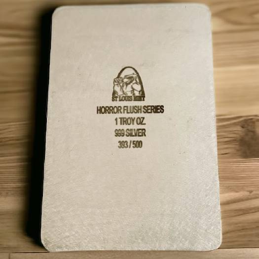 Horror Flush Spades Of J 1 Oz Silver Bar - Image 2