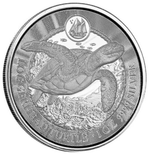 2023 Cayman Islands Loggerhead Turtle 1 Oz Silver BU Coin