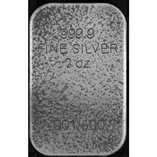 Lunar Beast & The Beauty 2 oz .999 Silver Cast Bar - Image 2
