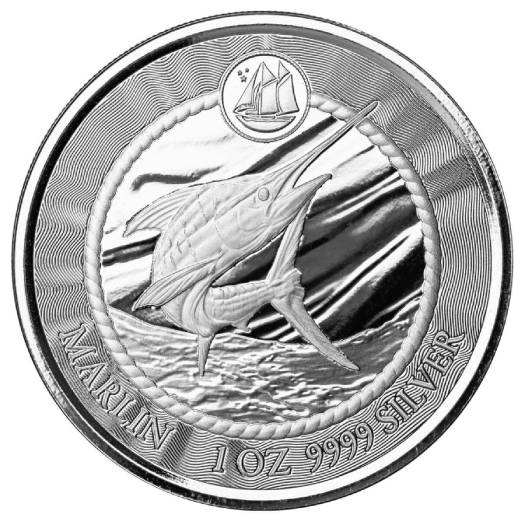 2023 Cayman Islands Marlin 1 Oz Silver BU Coin