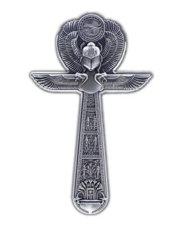 2 Oz Ankh Silver Antique Silver Stacker